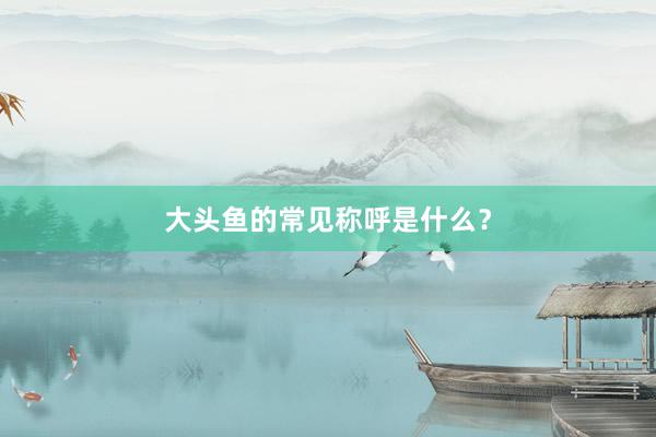 大头鱼的常见称呼是什么？